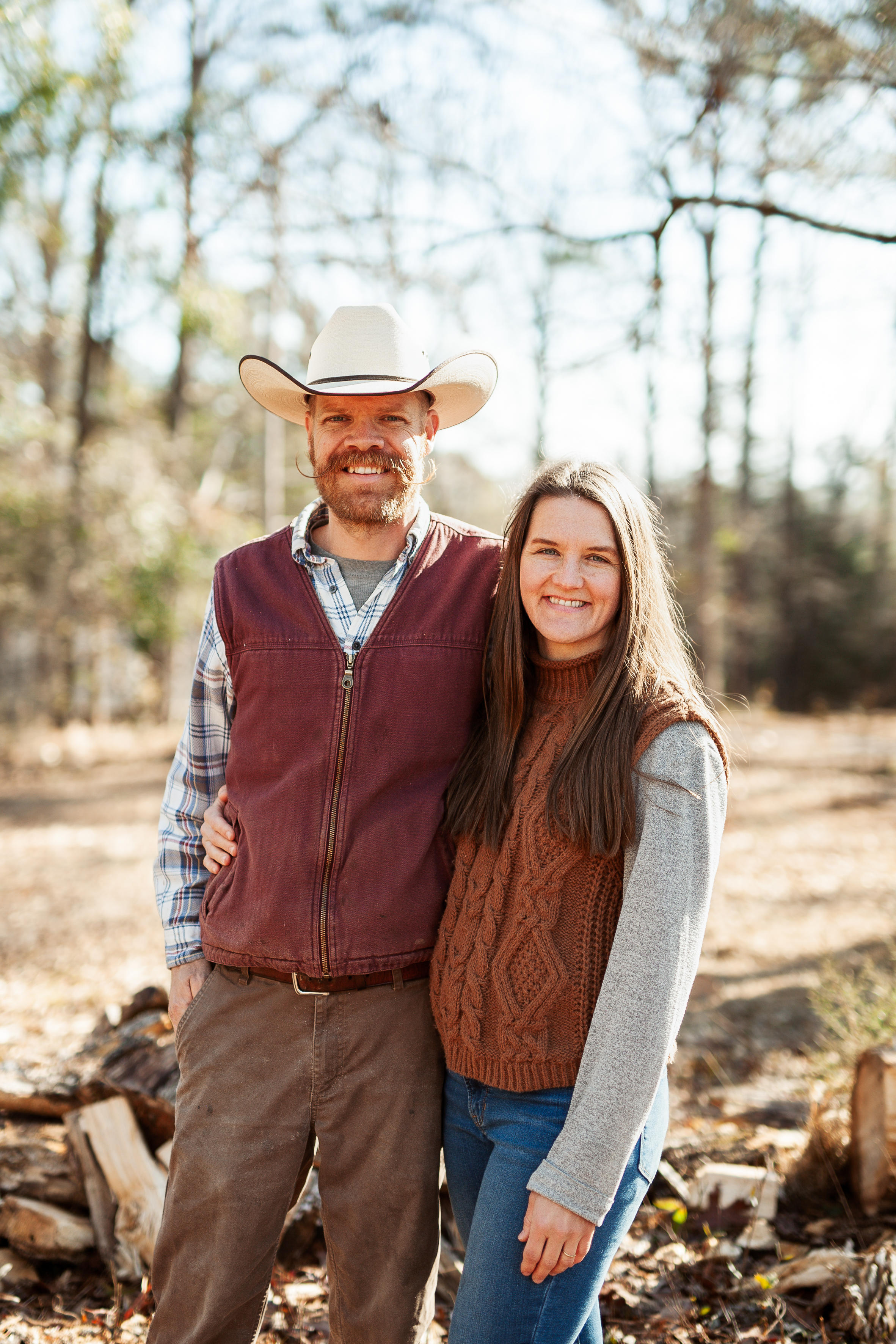Wesley and his wife, owners of We Cut Acres land clearing and tree service in Forsyth Georgia