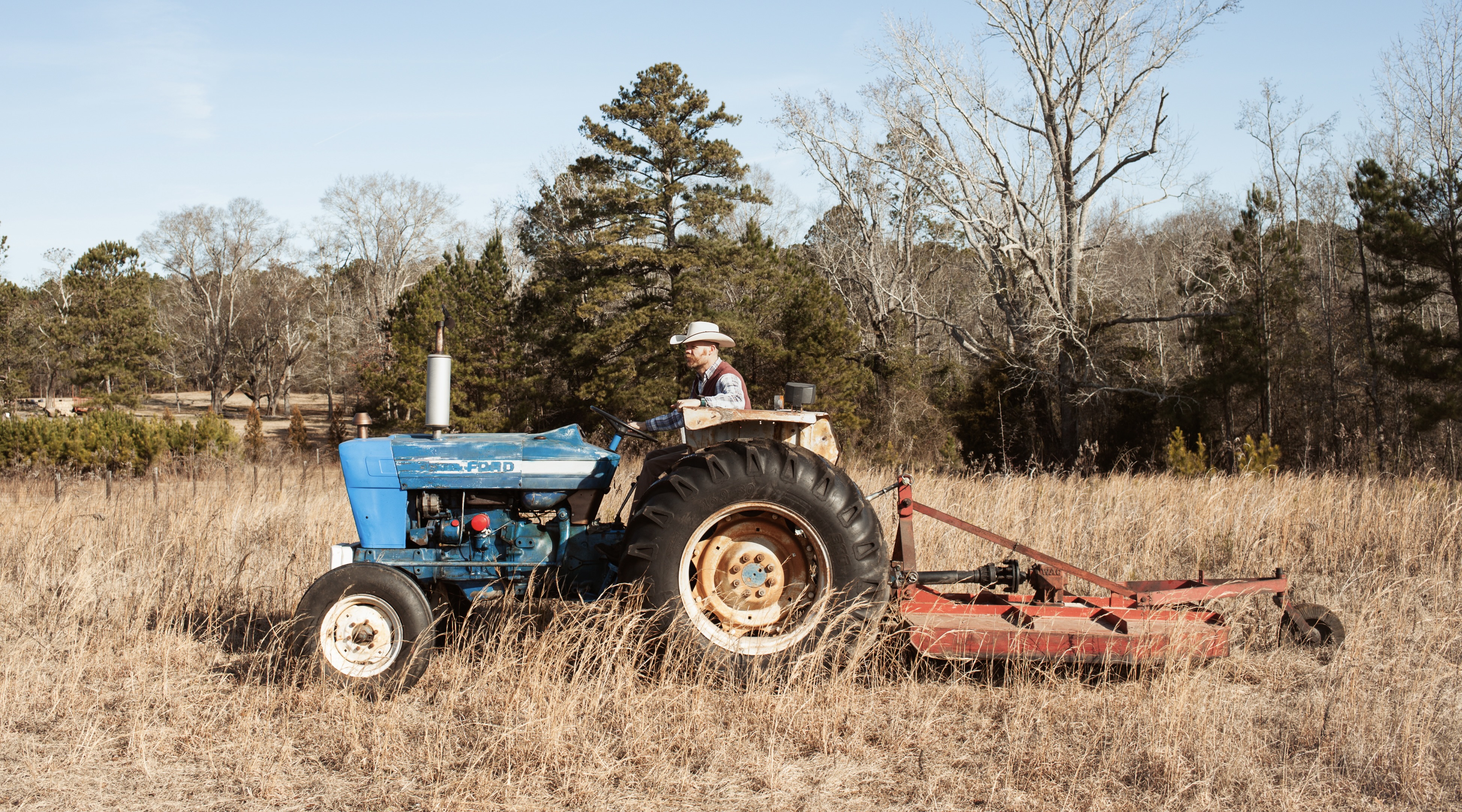 Land clearing tractor in Middle Georgia